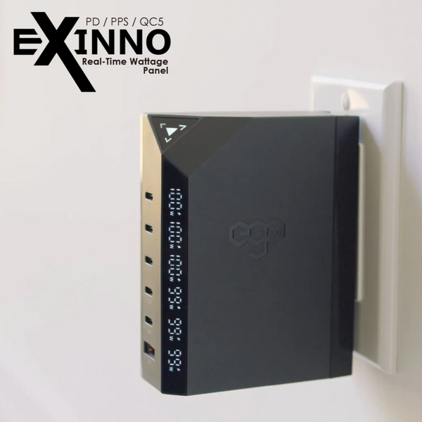 Ego EXINNO+ 300W charger 6USB速度顯示充電器